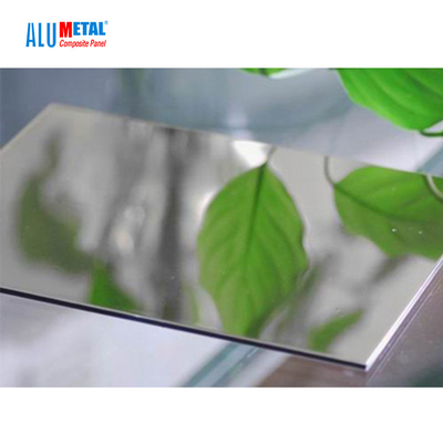 2440mm Mirror Aluminum Composite Panel 3mm Board Sheet Alumetal Neutral