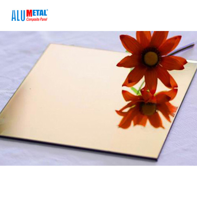 5800mm Mirror Aluminum Composite Panel 4mm AA5005 Anodized