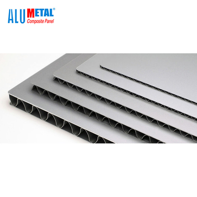 PE PVDF Aluminum Corrugated Panel Composite Sheets 3mm FR AA1100