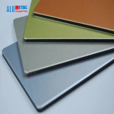 Alumetal Silver PVDF ACP Aluminium Composite Panel Facade Products