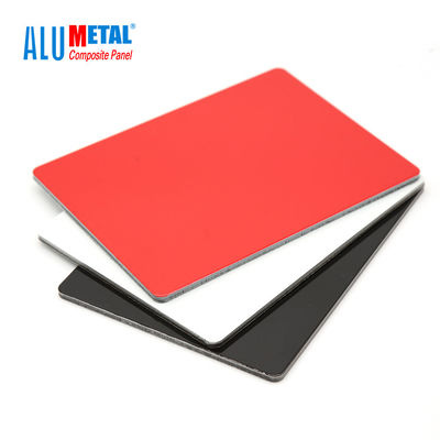 4mm 0.3mm FEVE Decorative Aluminum Wall Panels PVDF Coated Aluminium Composite Panel