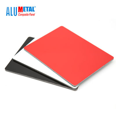 4mm 0.3mm FEVE Decorative Aluminum Wall Panels PVDF Coated Aluminium Composite Panel