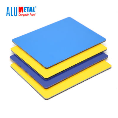 0.5mm Exterior Acp Aluminium Sheet Wall Cladding Fireproof Core 1220 X 2440 Mm
