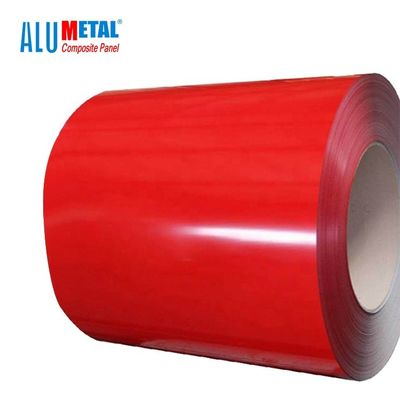 3 Layers Painted Aluminum Coil Coating Aluminum 1500mm Heat Resistant H22 Stucco Embossed SGS