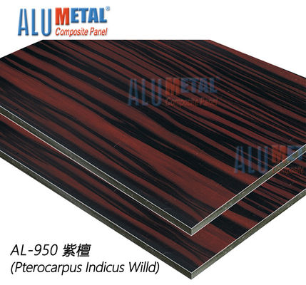 1220X2440mm Nano Surface Wooden Aluminum Composite Panel Acp Sheet Exterior 10mm