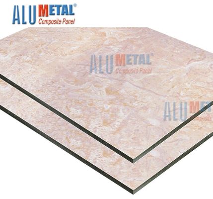 2440mm Anodized Marble Aluminum Composite Panel Acp Sheet White 7mm Aluminium Plate