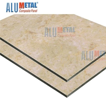 2440mm Anodized Marble Aluminum Composite Panel Acp Sheet White 7mm Aluminium Plate
