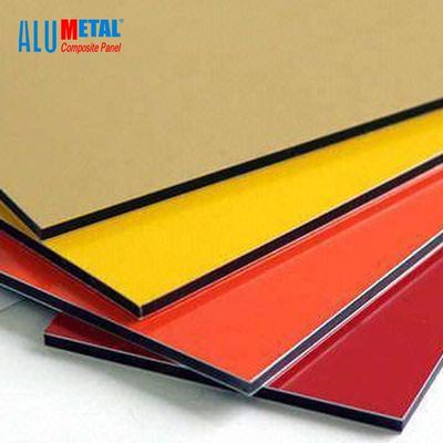 6mm Exterior Mirror ACP PVDF Aluminum Composite Panel Sheet AntiStatic Surface