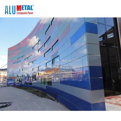 Nacreous 5000mm 3mm Aluminium Exterior Wall Panels Composite Cladding Wear Resistance