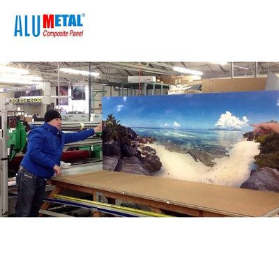 Printable Nano Exterior PE Aluminum Composite Panel 0.5mm ACM Cladding Panels Acidity Resistance
