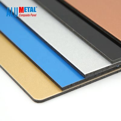 6mm Dibond 1500 X 4000mm PE Aluminum Composite Panel Sandwich Board Nano Fireproof