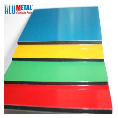 1500mm Facade Mirror Aluminium Composite Material Panel LDPE Core 10mm