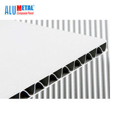 B1 Fireproof PE Corrugated Aluminum Siding Panels 0.5 Mm Thick Aluminium Sheet Anti Static