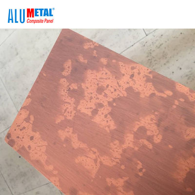Brushed Aluminium Indoor Metal Composite Panel Sheet 4mm LDPE 1000mm