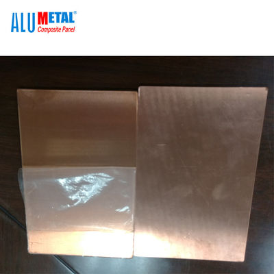 Brushed Aluminium Indoor Metal Composite Panel Sheet 4mm LDPE 1000mm