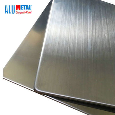 1000MM PE Decorative Aluminium Composite Cladding Panels Sheet Stainless Steel 6mm FEVE