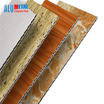 3D Exterior Perforated 1220mm Aluminum Corrugated Panel ACM Aluminium Composite Panel 8mm