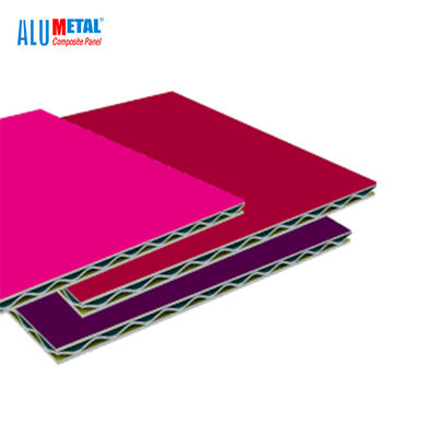 Aluminum Corrugated Material Panels 1220X2440MM Acp Cladding PVDF Coating