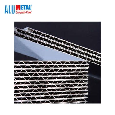 Aluminum Corrugated Material Panels 1220X2440MM Acp Cladding PVDF Coating