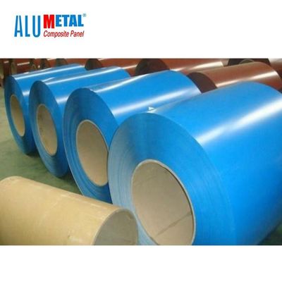 FEVE H12 A1060 Coated Aluminum Coil 2500MM Trailer Roof Coil 1mm