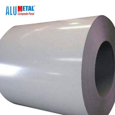 Pre Painted Coated  Aluminum Coil Alloy 1050  Gutter 1240mm 10MM Cutting