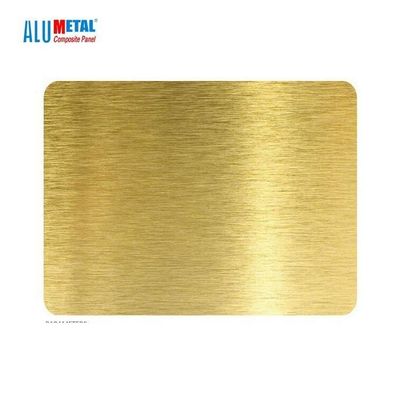 5mm PVC Brushed Aluminum Composite Panel Sheet AA3003 Nacreous