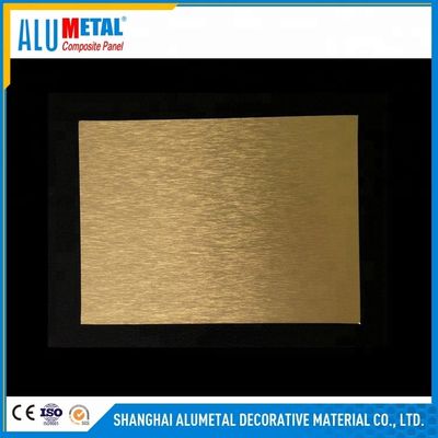 4mm Polished AA3003 Brushed Aluminum Composite Panel Sheet 1220MM