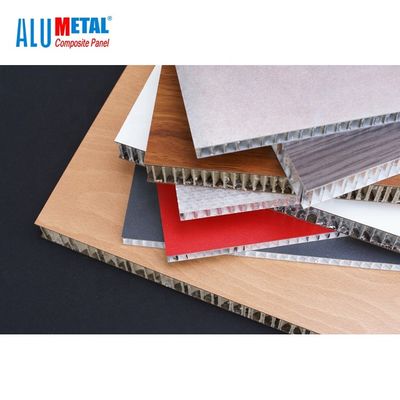 PVDF Coating Plastic Honeycomb Stone Cladding Board 200mm 1300mm