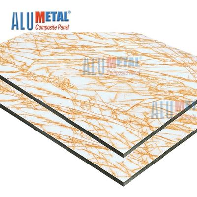 1220mm 0.6 Mm Marble Aluminum Composite Panel AA3003 ACP Sheet Cladding