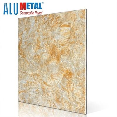 Nacreous Crossbond Marble Aluminum Composite Panel 0.05mm 5800mm Anti Static