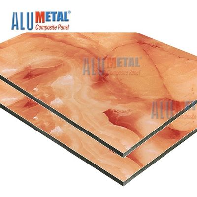 4X8 2440mm 3MM Marble Aluminum Composite Panel Roofing Sheets PE Coated