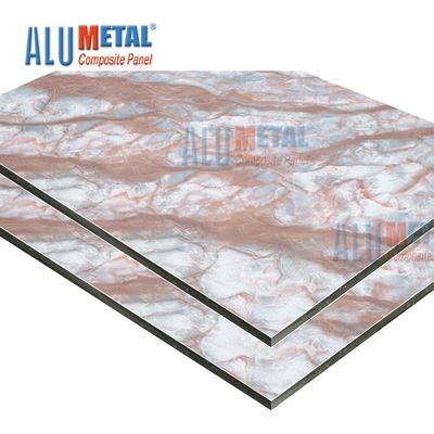 4X8 2440mm 3MM Marble Aluminum Composite Panel Roofing Sheets PE Coated