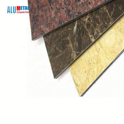 5mm 1570mm Marble Aluminum Composite Panel Exterior Wall Panels PVDF Coating