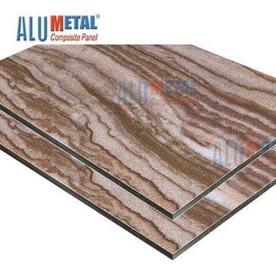 0.08mm 6mm Wood Plastic Marble Aluminum Composite Panel Exterior Wall Cladding Odm