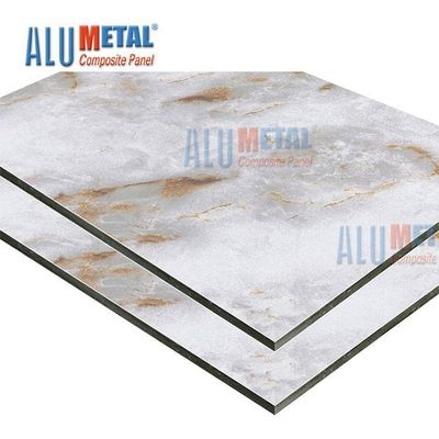 Marble LDPE 0.70mm PE Aluminum Composite Panel Sheet Acp Wall Cladding Nano 2440mm