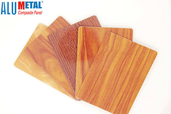 ACM Bond Wooden Aluminum Composite Panel 6mm Thickness