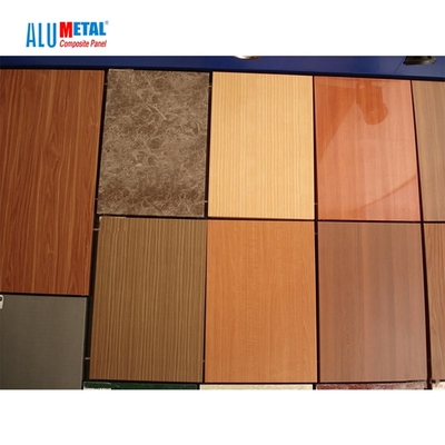 Exterior Wall 3mm Wooden Aluminum Composite Panel Recycled