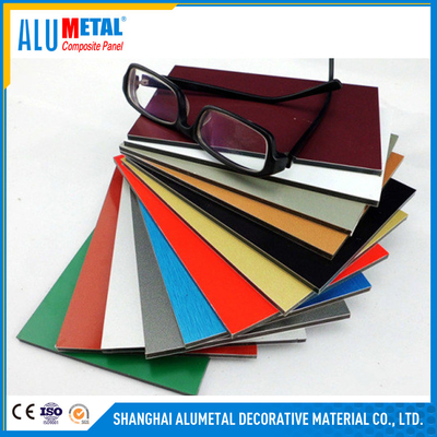 Unbreakable LDPE Core Aluminum Cladding Panel 500mm PVDF Coating