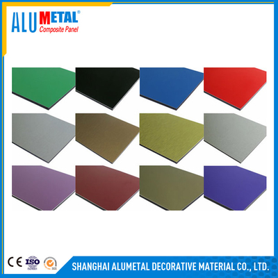 Alumetal ACP PVDF Aluminium Composite Panel Anti Static Fireproof