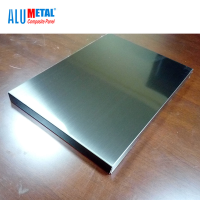 Metal Aluminium Composite Cladding Panels Fireproof Facade Decorations