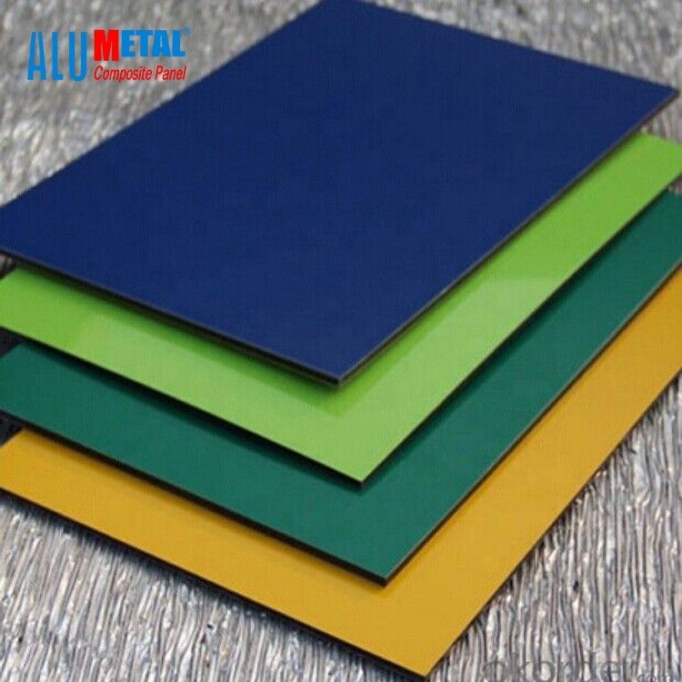 1500mm Facade Mirror Aluminium Composite Material Panel LDPE Core 10mm